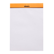 Rhodia Unlined Notepad No. 16, A5 Size (210mm X 148mm), Microperforated, 80gsm, 80 Pages, Orange Cover